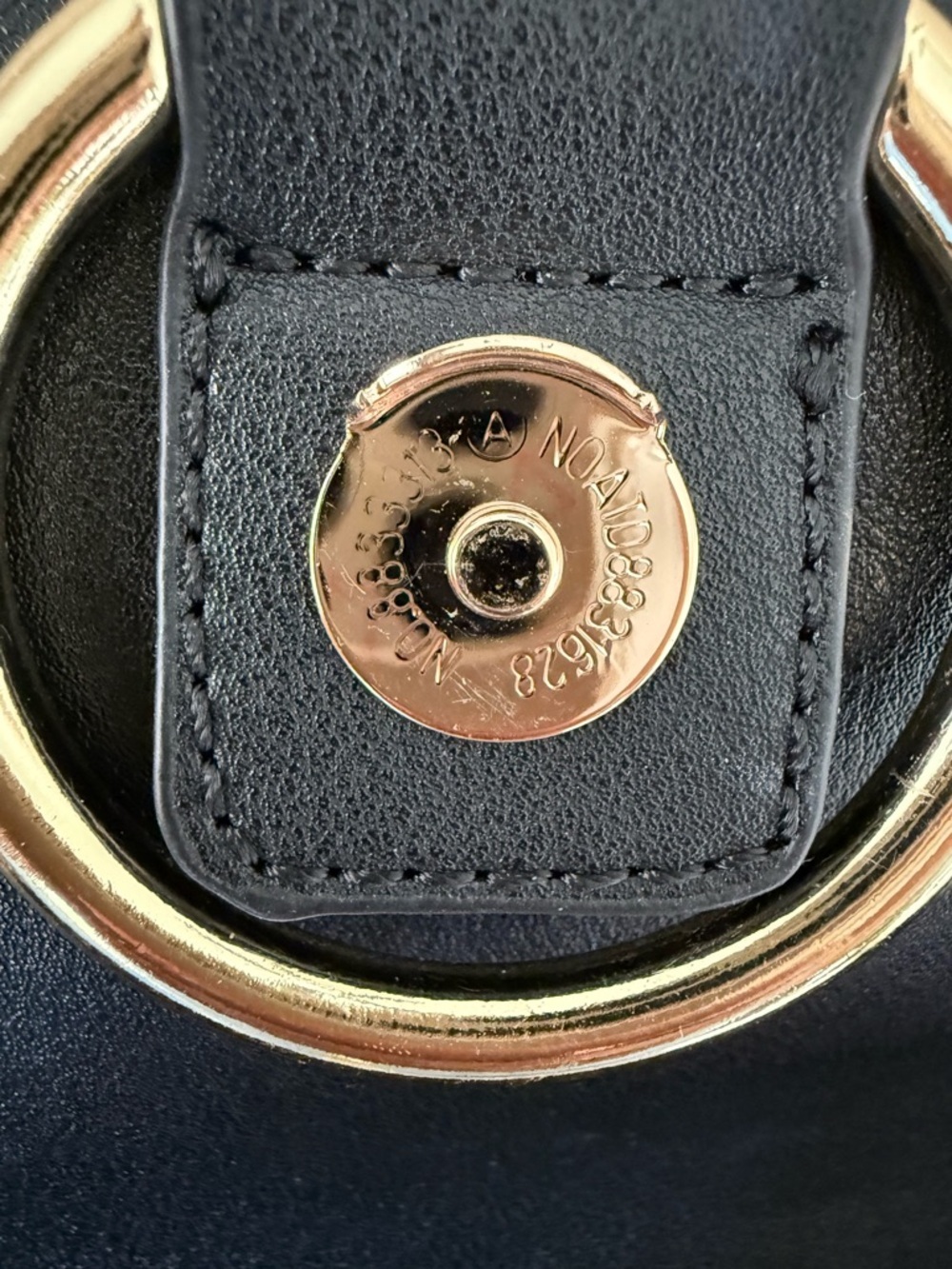 Chloé Faye Small Leather & Suede Crossbody Shoulder Bag Black Gold, ‼️MSRP $1390 - Picture 13 of 15
